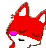 Emoticon Red Fox Es tut mir leid